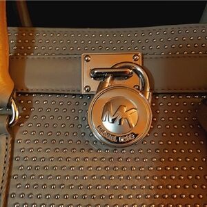 Michael Kors Silver and Gray Men's Briefcase